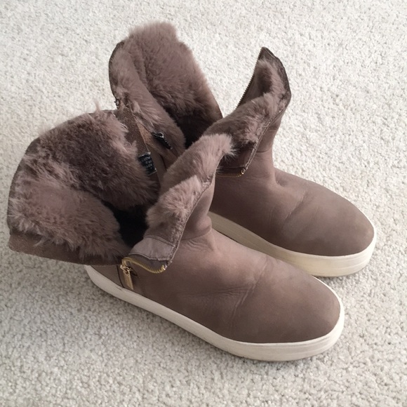 J/Slides Fur ankle booties 9 - Picture 5 of 5